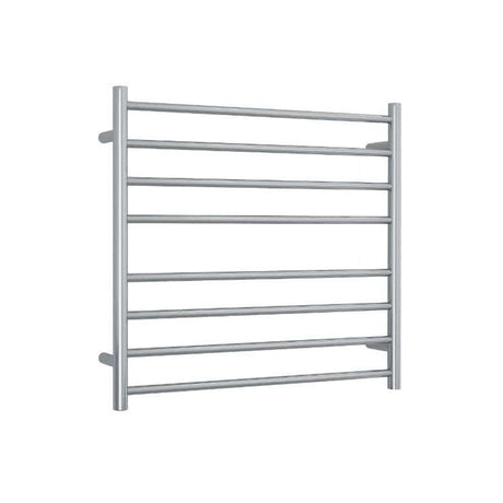 ThermoGroup 7-14 Bars 240V Straight Round Ladder Heated Towel Rail Polished Stainless Steel