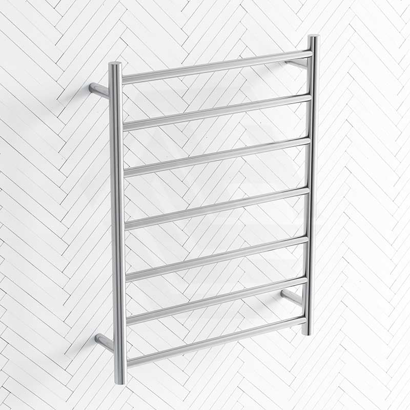 ThermoGroup 600x800x122mm 12V Straight Round Ladder Heated Towel Rail 7 Bars Variant Colour Available