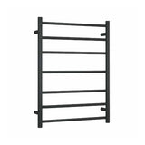 ThermoGroup 600x800x122mm 12V Straight Round Ladder Heated Towel Rail 7 Bars Variant Colour Available