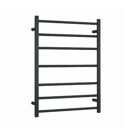 ThermoGroup 600x800x122mm 12V Straight Round Ladder Heated Towel Rail 7 Bars Variant Colour Available