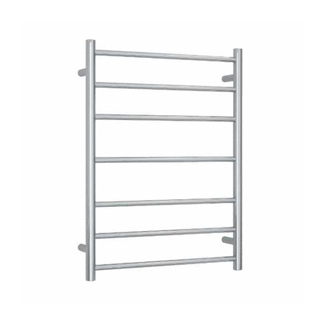 ThermoGroup 7-14 Bars 240V Straight Round Ladder Heated Towel Rail Polished Stainless Steel