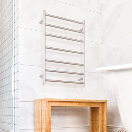 ThermoGroup 4-14 Bars 240V Straight Round Ladder Heated Towel Rail Variant Colour Available