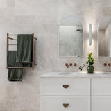 ThermoGroup 4-14 Bars 240V Straight Round Ladder Heated Towel Rail Variant Colour Available