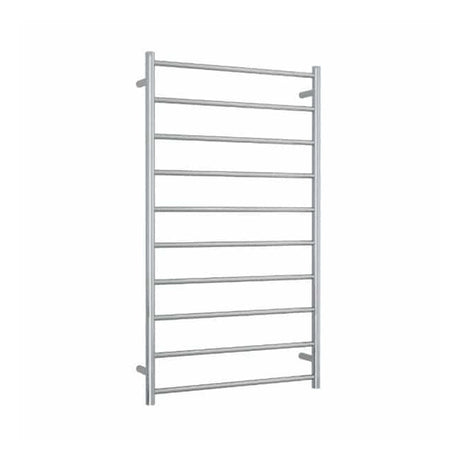 ThermoGroup 7-14 Bars 240V Straight Round Ladder Heated Towel Rail Polished Stainless Steel