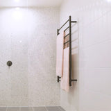 ThermoGroup 4-14 Bars 240V Straight Round Ladder Heated Towel Rail Variant Colour Available