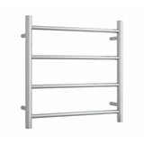 ThermoGroup 550x550x122mm 12V Straight Round Ladder Heated Towel Rail 4 Bars Variant Colour Available