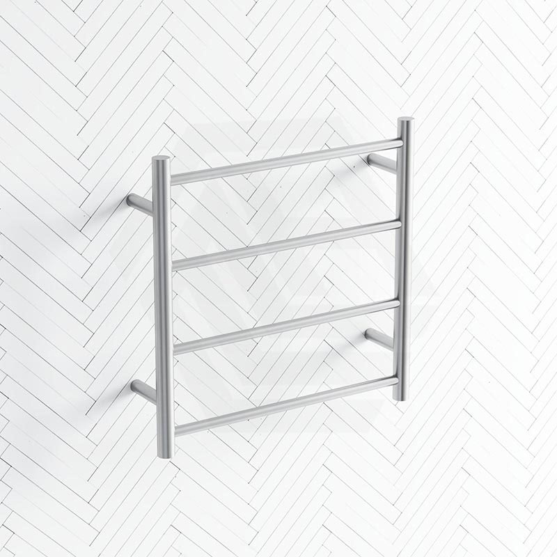 ThermoGroup 550x550x122mm 12V Straight Round Ladder Heated Towel Rail 4 Bars Variant Colour Available