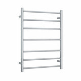 ThermoGroup 600x800x122mm 12V Straight Round Ladder Heated Towel Rail 7 Bars Variant Colour Available