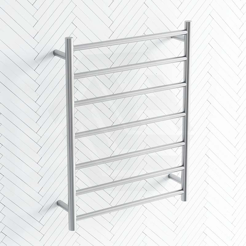 ThermoGroup 600x800x122mm 12V Straight Round Ladder Heated Towel Rail 7 Bars Variant Colour Available
