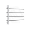 ThermoGroup Thermorail 595x540x104mm 240V Straight Round Swivel Heated Towel Rail 4 Bars 3 Colours Available