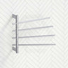 ThermoGroup Thermorail 595x540x104mm 240V Straight Round Swivel Heated Towel Rail 4 Bars 3 Colours Available