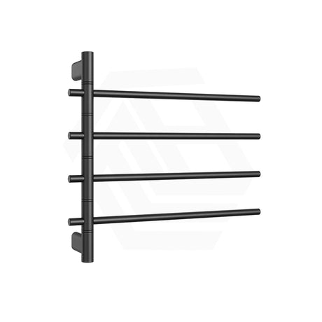 ThermoGroup Thermorail 595x540x104mm 240V Straight Round Swivel Heated Towel Rail 4 Bars 3 Colours Available
