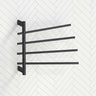 ThermoGroup Thermorail 595x540x104mm 240V Straight Round Swivel Heated Towel Rail 4 Bars 3 Colours Available
