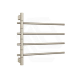 ThermoGroup Thermorail 595x540x104mm 240V Straight Round Swivel Heated Towel Rail 4 Bars 3 Colours Available