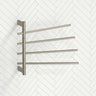 ThermoGroup Thermorail 595x540x104mm 240V Straight Round Swivel Heated Towel Rail 4 Bars 3 Colours Available