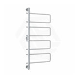 ThermoGroup Thermorail 570x1260x99mm 240V Straight Round Swivel Polished Stainless Steel Heated Towel Rail 8 Bars