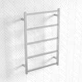ThermoGroup Thermorail 650x1000x120mm Non-Heated Straight Square Ladder Towel Rail 5Bars Variant Colour Available