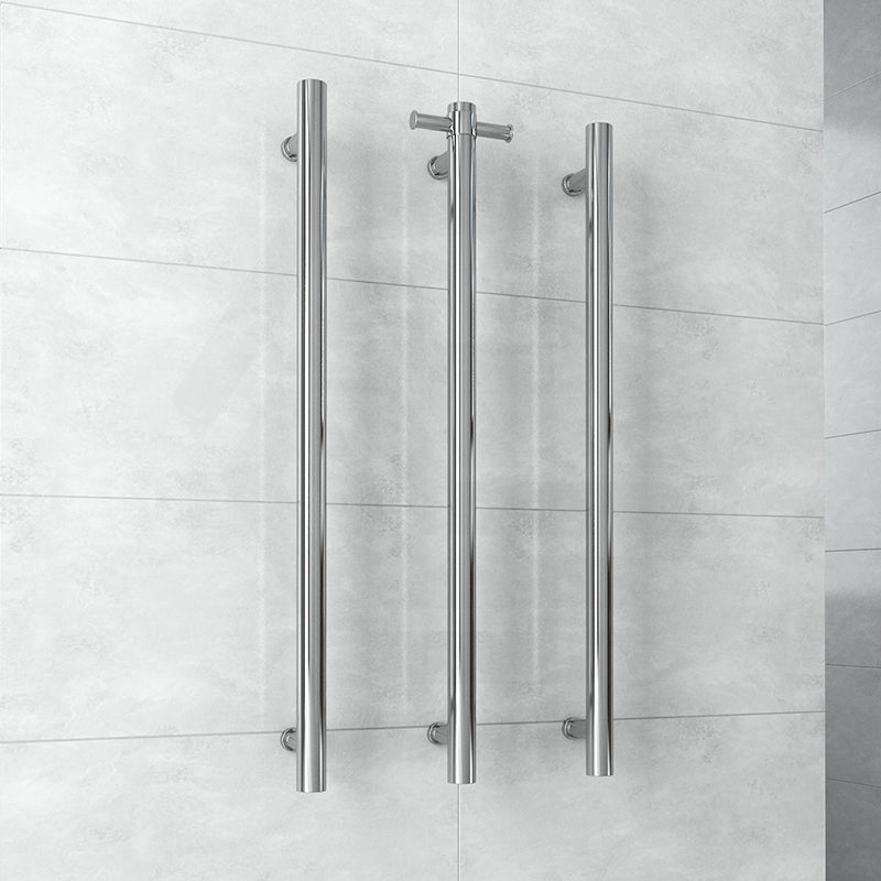ThermoGroup Thermorail 900mm Straight Round Non-Heated Vertical Single Towel Rail Variant Colour Available