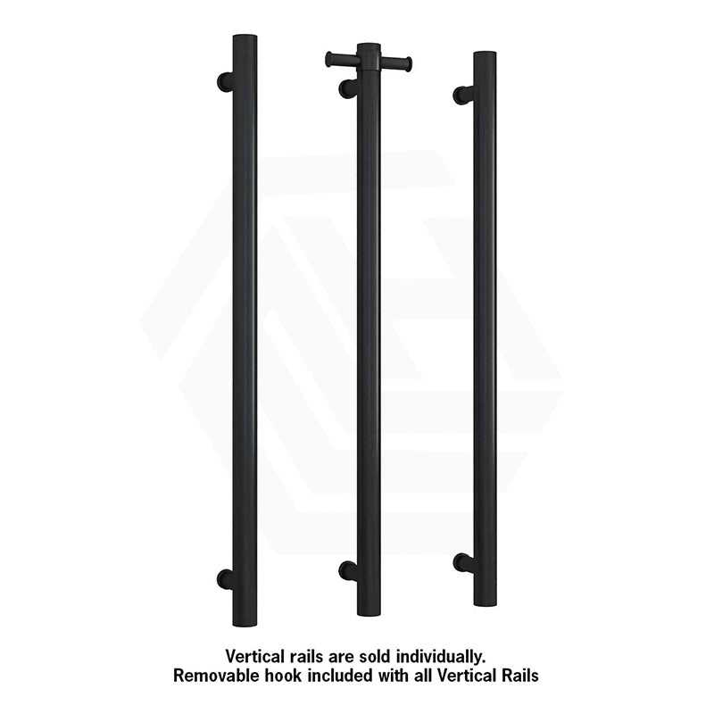 ThermoGroup Thermorail 900mm Straight Round Non-Heated Vertical Single Towel Rail Variant Colour Available