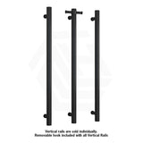 ThermoGroup Thermorail 900mm Straight Round Non-Heated Vertical Single Towel Rail Variant Colour Available