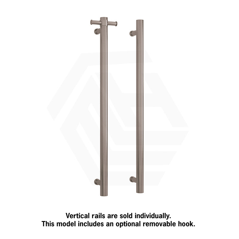 ThermoGroup Thermorail 900mm Straight Round Non-Heated Vertical Single Towel Rail Variant Colour Available