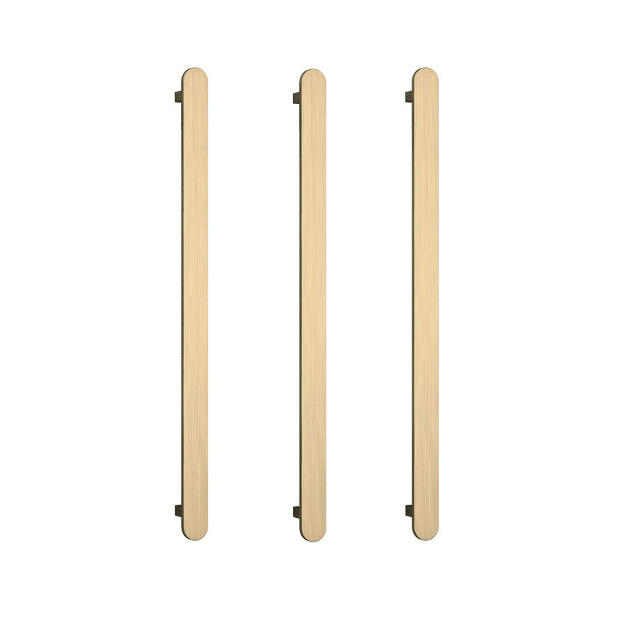 ThermoGroup 12V 900mm Flat Pill Vertical 3 Single Heated Towel Rails Variant Colour Available