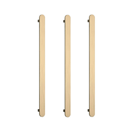 ThermoGroup 12V 900mm Flat Pill Vertical 3 Single Heated Towel Rails Variant Colour Available
