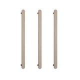 ThermoGroup 12V 900mm Flat Pill Vertical 3 Single Heated Towel Rails Variant Colour Available