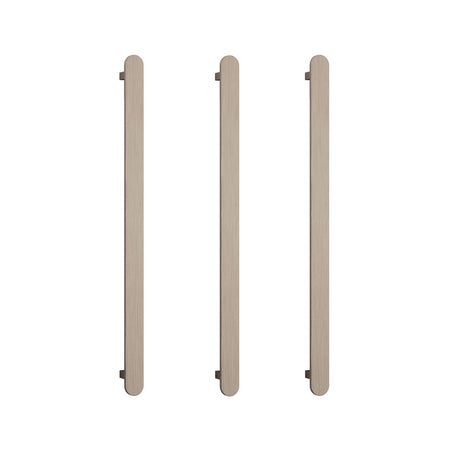 ThermoGroup 12V 900mm Flat Pill Vertical 3 Single Heated Towel Rails Variant Colour Available