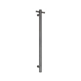 ThermoGroup 12V 900mm Straight Round Vertical Single Heated Towel Rail Variant Colour Available