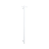 ThermoGroup 12V 900mm Straight Round Vertical Single Heated Towel Rail Variant Colour Available