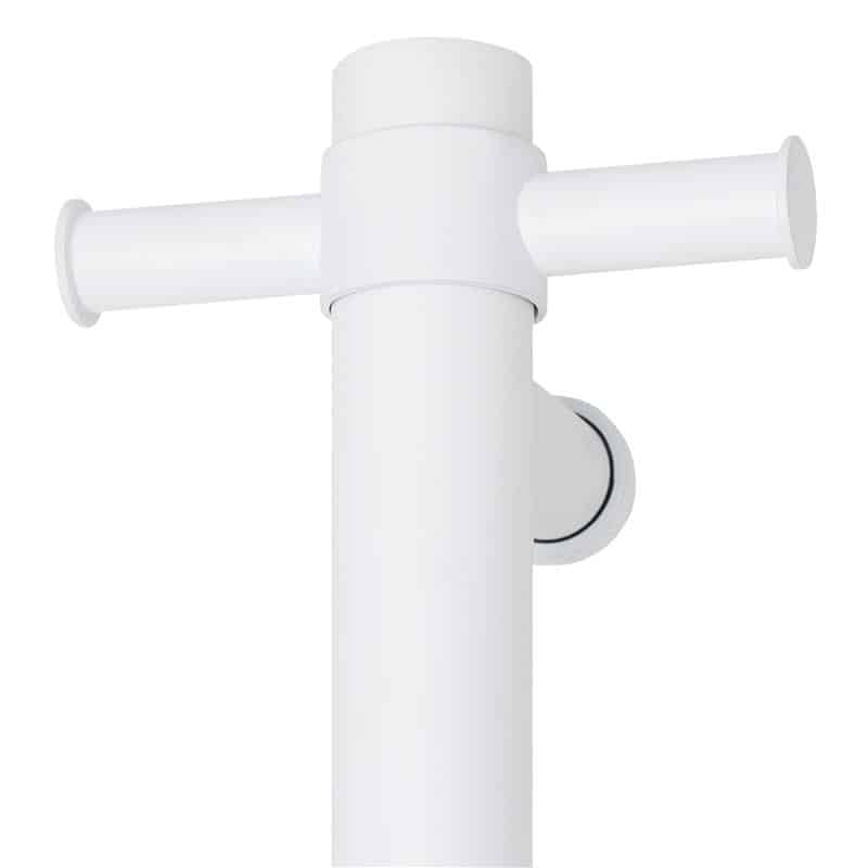 ThermoGroup 12V 900mm Straight Round Vertical 3 Single Heated Towel Rails Variant Colour Available