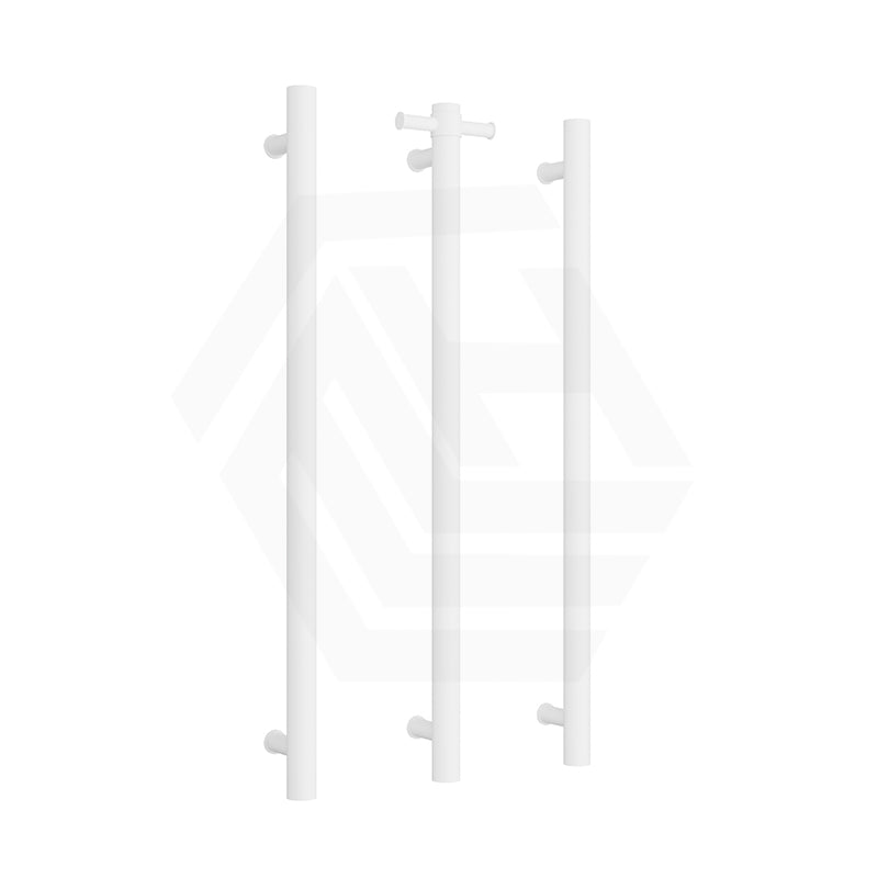 ThermoGroup 12V 900mm Straight Round Vertical 3 Single Heated Towel Rails Variant Colour Available