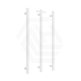 ThermoGroup 12V 900mm Straight Round Vertical 3 Single Heated Towel Rails Variant Colour Available