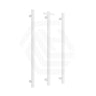 ThermoGroup 12V 900mm Straight Round Vertical 3 Single Heated Towel Rails Variant Colour Available