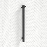 ThermoGroup 12V 900mm Square Vertical Single Bar Heated Towel Rail Variant Colour Available