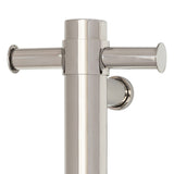 ThermoGroup 240V 900mm Straight Round Vertical Single Heated Towel Rail Variant Colour Available