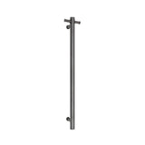 ThermoGroup 240V 900mm Straight Round Vertical Single Heated Towel Rail Variant Colour Available