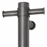 ThermoGroup 240V 900mm Straight Round Vertical Single Heated Towel Rail Variant Colour Available