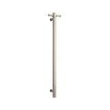 ThermoGroup 240V 900mm Straight Round Vertical Single Heated Towel Rail Variant Colour Available