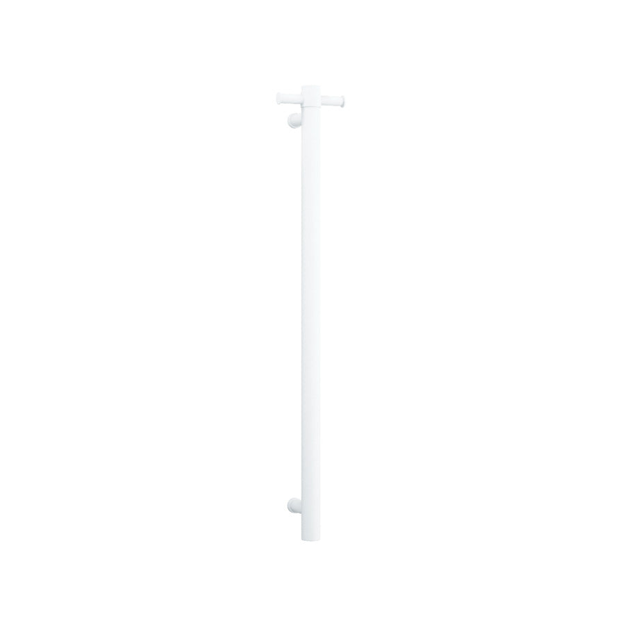 ThermoGroup 240V 900mm Straight Round Vertical Single Heated Towel Rail Variant Colour Available