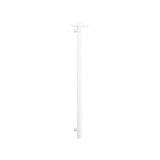 ThermoGroup 240V 900mm Straight Round Vertical Single Heated Towel Rail Variant Colour Available