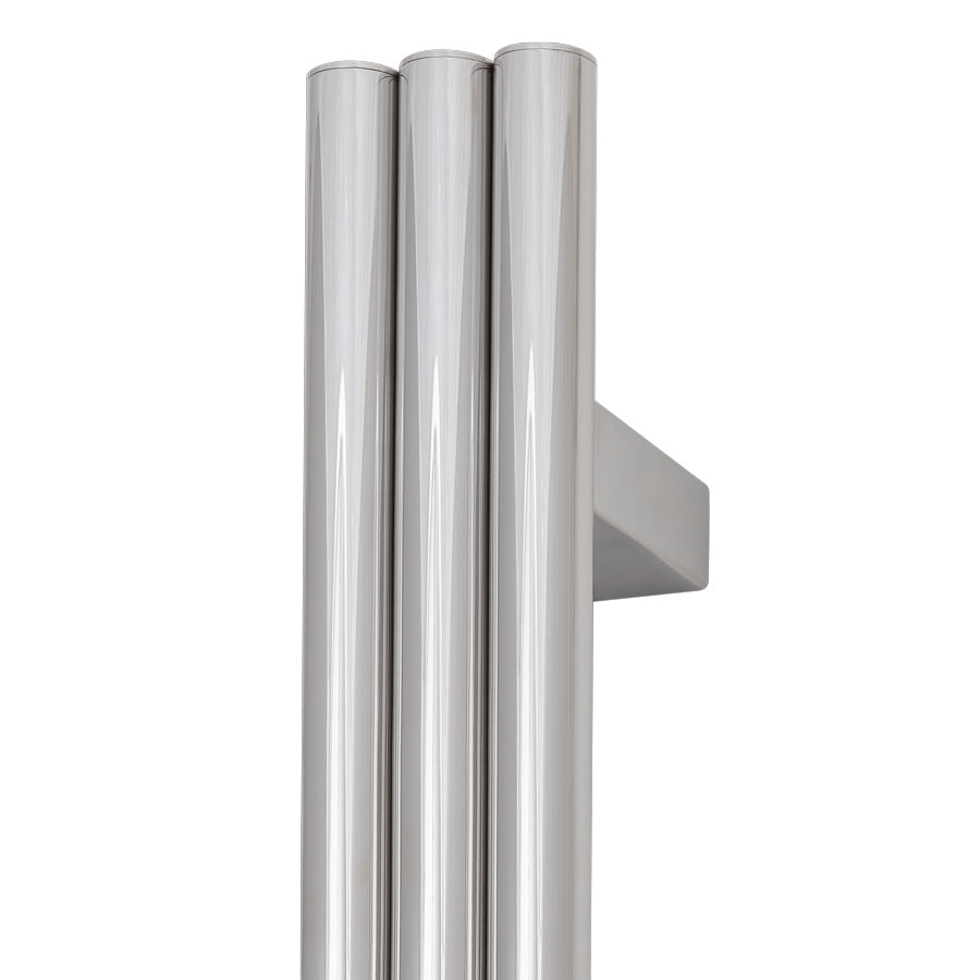 ThermoGroup 12V 900mm Round Triple Tube Vertical Single Heated Towel Rail Variant Colour Available