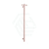 Thermogroup 900Mm Dusty Pink Straight Round Vertical Single Heated Towel Rail Rails