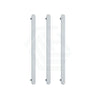 Thermogroup 900Mm Flat Pill Vertical 3 Single Heated Towel Rails Polished Stainless Steel
