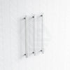 Thermogroup 12V 900Mm Flat Pill Vertical 3 Single Heated Towel Rails Polished Stainless Steel