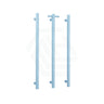 Thermogroup 900Mm Horizon Blue Straight Round Vertical 3 Single Heated Towel Rails
