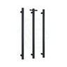 Thermogroup 900Mm Matt Black Round 3 Vertical Single Heated Towel Rails