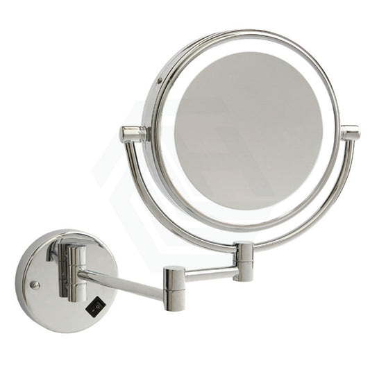 Thermogroup 200Mm Concealed Hardwired Led Makeup Mirror Magnifier Chrome Round Led Mirrors