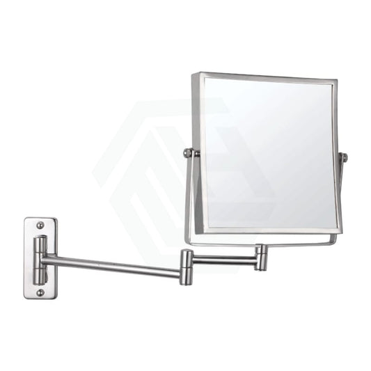 Thermogroup 200Mm Square Makeup Mirror 1&5X Magnification Chrome Mirrors